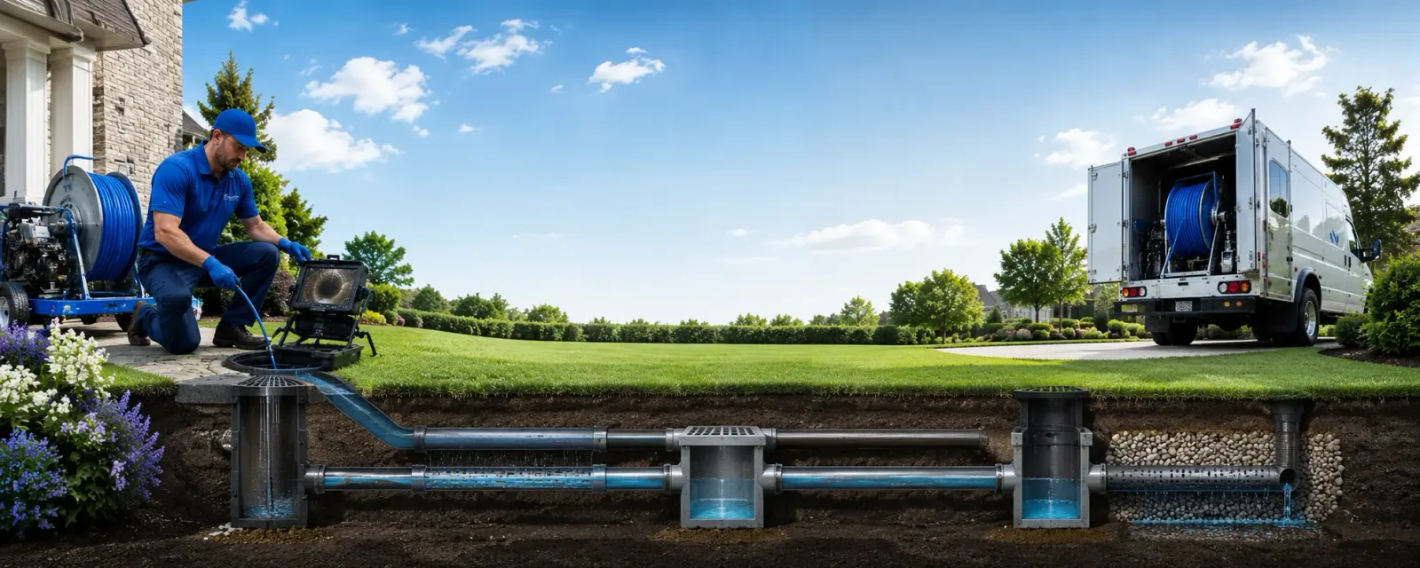 Outdoor drain cleaning information for Landers, CA